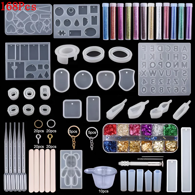 Silicone Molds Kit for Resin Jewellery Making